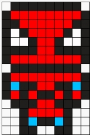 Hello Kitty Spiderman Fuse Bead Pattern - Kandi Pad