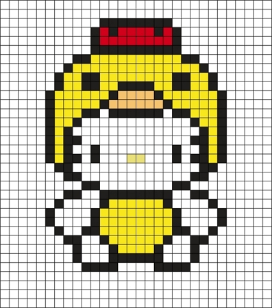 hello kitty / sanrio perler  Easy perler beads ideas, Perler bead