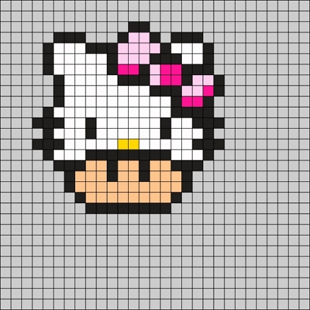 HK - Hello Kitty And Mimmy Perler Bead Things by worldofcaitlyn on