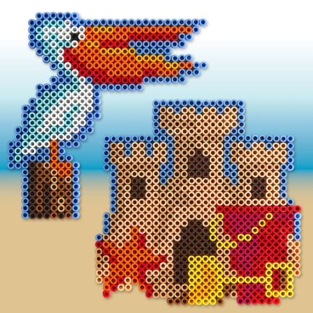 A Fun Day at the Beach Perler Beads Pattern