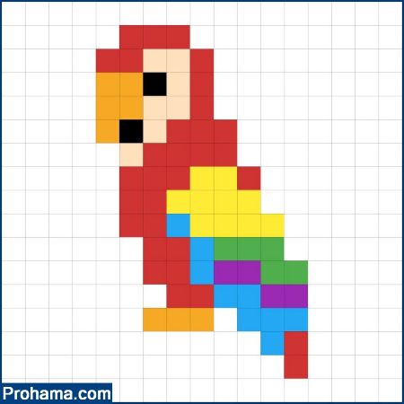 Perler Bead Parrot