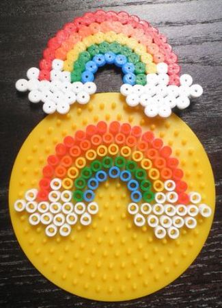 Rainbow Perler Beads Pattern