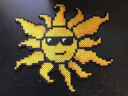 Sun with Sunglasses Pattern