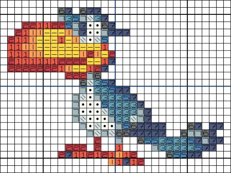 Opila Bird Garten Of BanBan Medium Perler Perler Bead Pattern