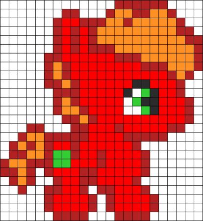 Baby Big McIntosh Perler Pattern