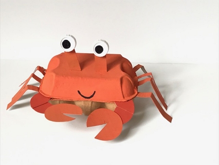 Egg Carton Crab Craft