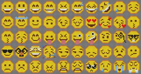 Cursed Emoji Perler Bead Pattern, Bead Sprites