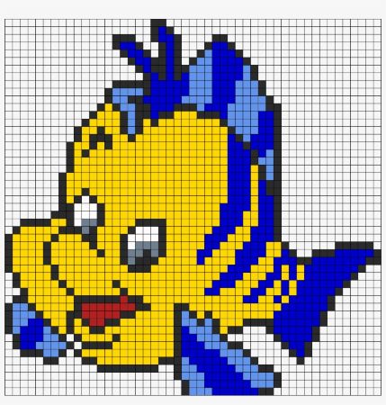 Flounder Perler Beads Pattern