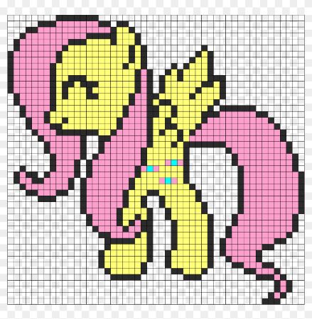 Fluttershy Perler Bead Pattern