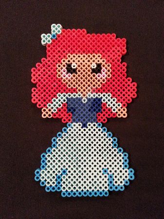 Human Ariel Perler Bead