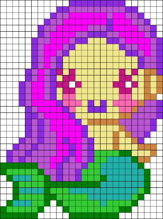 Mermaid Perler Beads Pattern