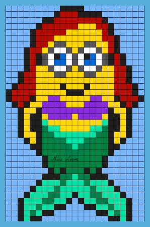 Minion Mermaid Pattern