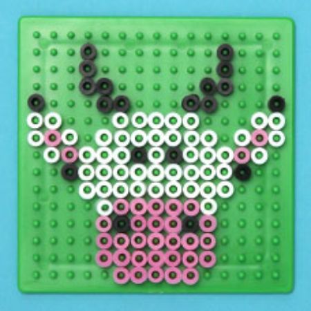 Simple Cow Perler Beads