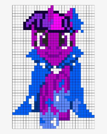 Twilight Sparkle Perler Bead Pattern