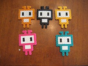 Alien Colorful Gang Perler Beads