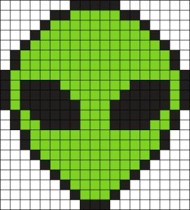 Alien Perler Bead Pattern