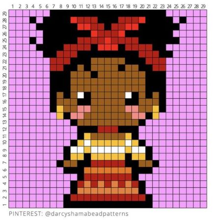 Dolores Perler Bead Pattern