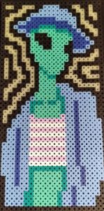 Fashionable Alien Perler Beads