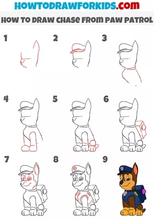 How to Draw Rocky  Paw Patrol step by step easy 