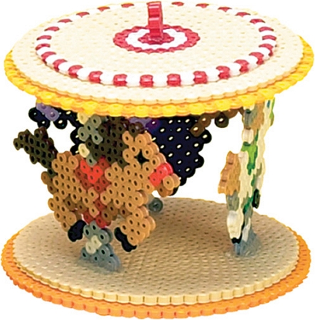 3D Carousel Perler Bead Project