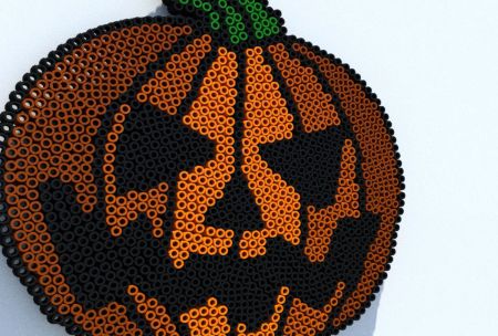 3D Minecraft Pumpkin Perler Beads