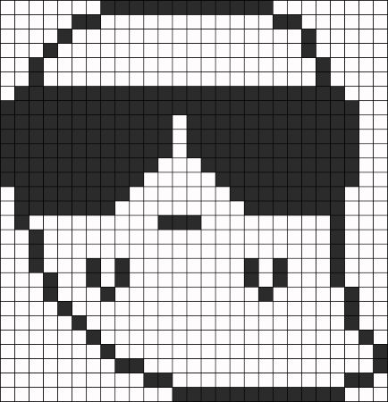 Cool Ghost Perler Bead Pattern