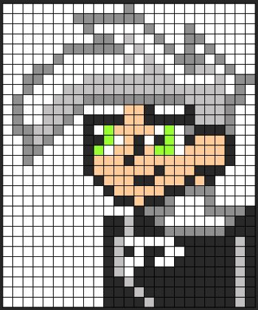 Danny Phantom Perler Bead Pattern