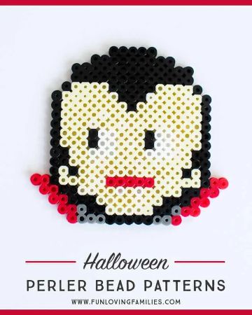 Dracula Perler Bead Pattern