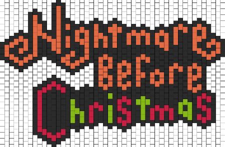 Nightmare Before Christmas Text Pattern