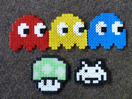 Pac Man Ghosts Perler Beads