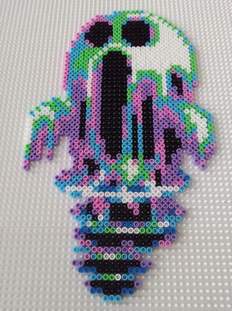 Perler Ghost Melt Face Perler Beads