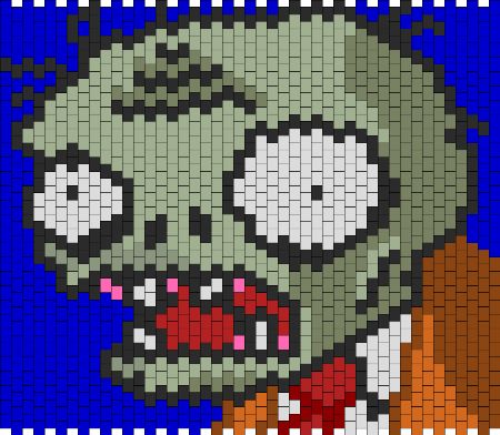 Plants Vs Zombies Zombie Bead Pattern