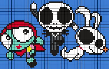 Sally, Jack, and Zero The Powerpuff Girls Version