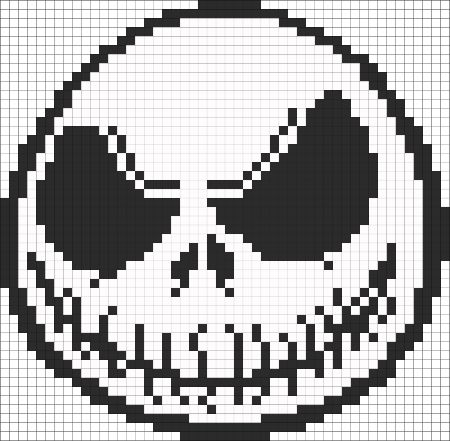 Scary Jack Skellington Pattern