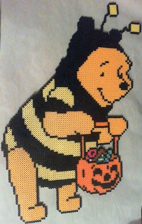 Trick or Treating Winnie the Pooh Bead Pattern
