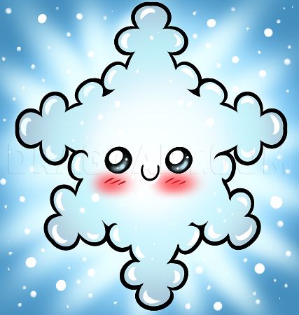 Adorable Snowflake Drawing