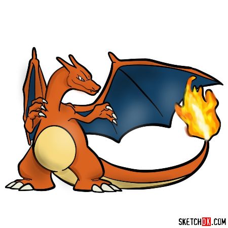 Charizard Step-by-Step Drawing