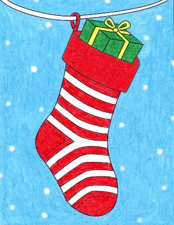 Christmas Stocking Drawing