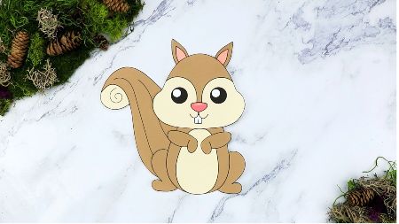 Cut and Paste Squirrel Craft