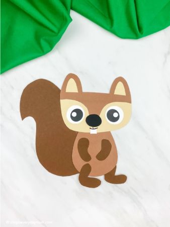 Cute Paper Squirrel Craft