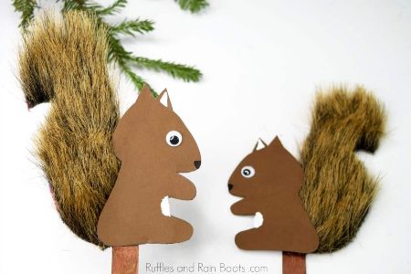 DIY Squirrel Puppet