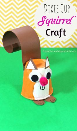 Dixie Cup Squirrel Craft