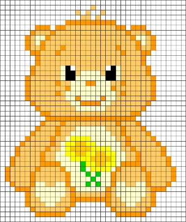 Friend Bear Perler Bead Pattern