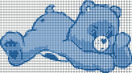 Grumpy Bear Perler Beads