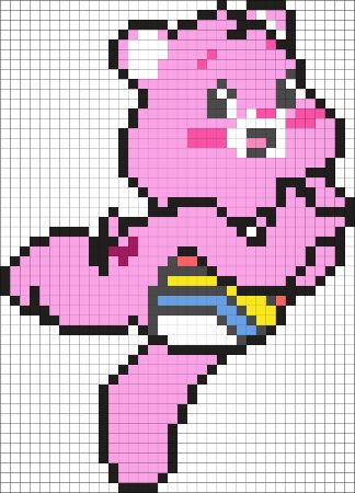 Happy Cheer Bear Perler Bead Pattern