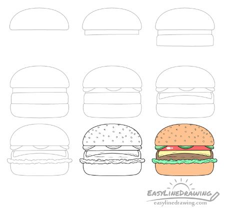 How to Draw a Burger