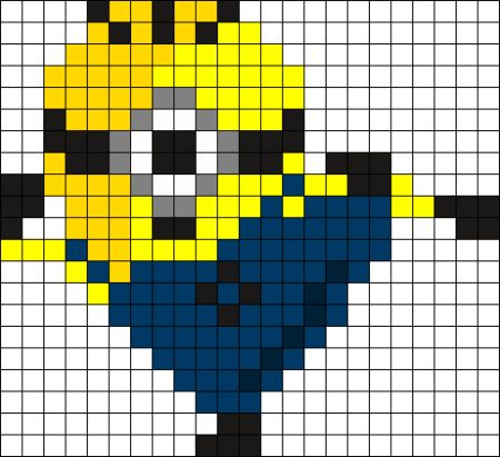 Karate Minion Perler Bead Pattern