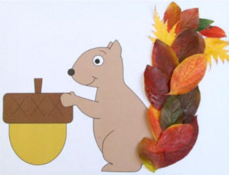 Leaf Tail Squirrel Paper Craft