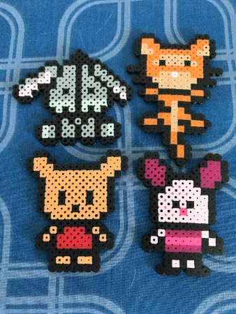 Mini Winnie the Pooh and Friends Perler Beads