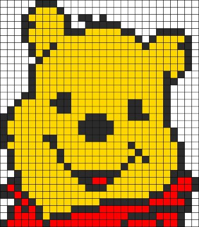 Original Pooh Perler Bead Pattern